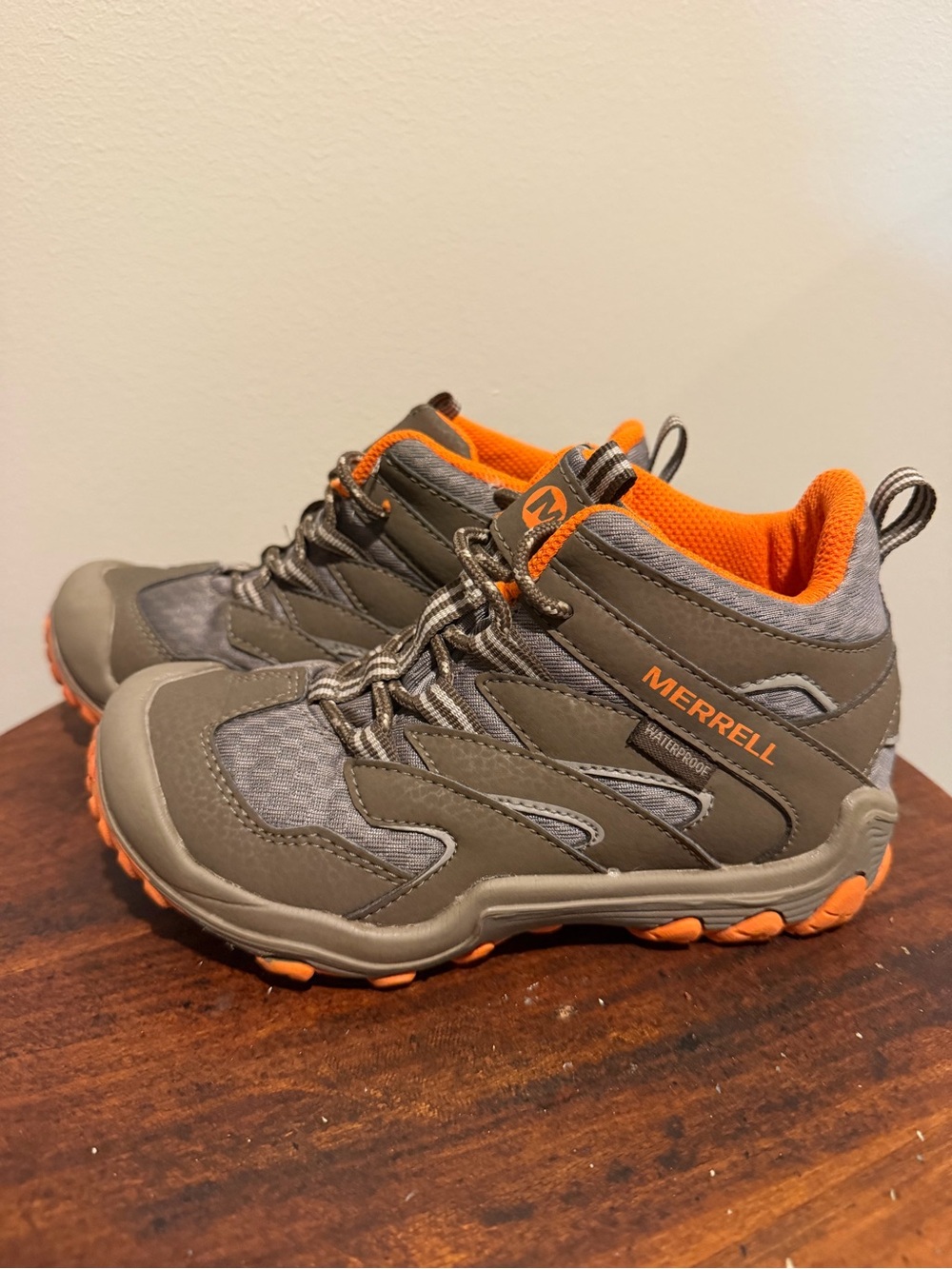 Merrell Kids Hiking Sneakers - Gray and Orange